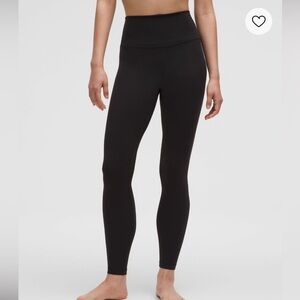 Lululemon Align High-Rise Pant 25" Black Nulu Yoga Leggings size 10